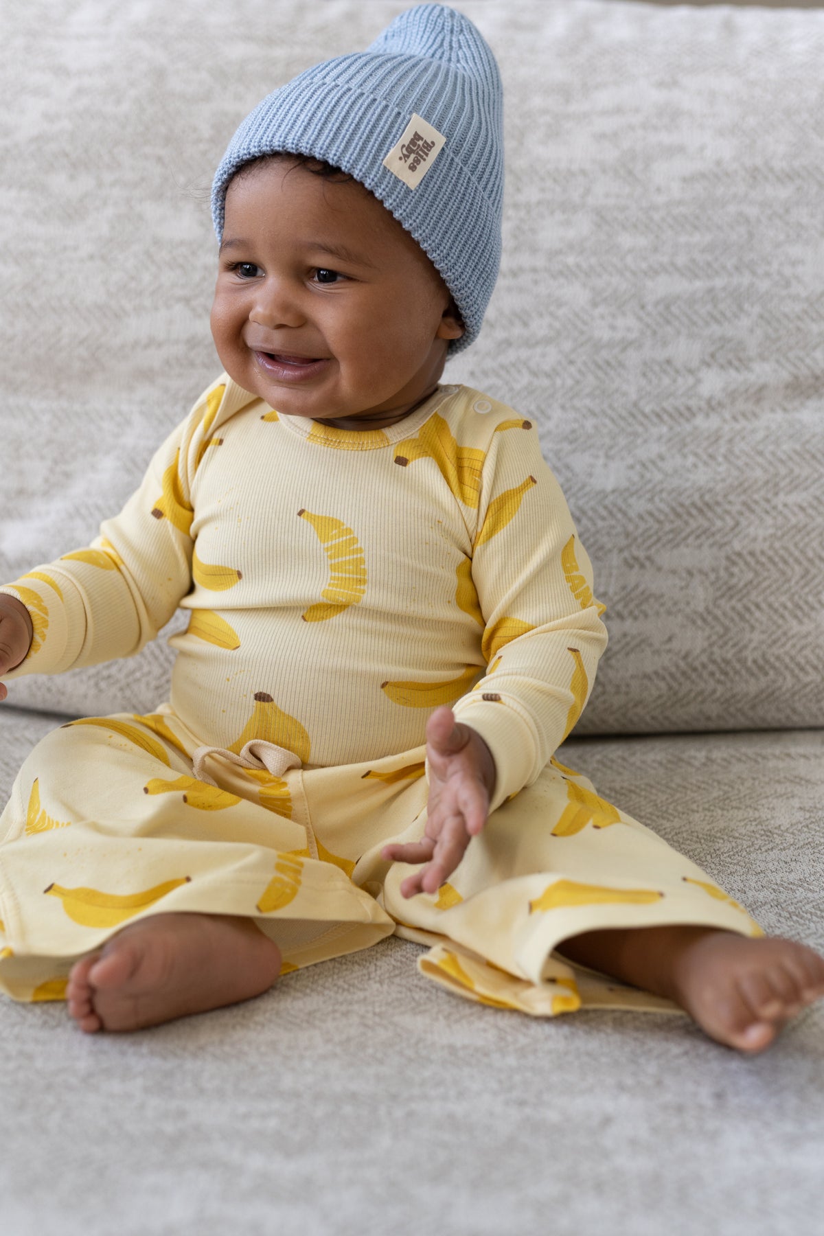 Czapka merino BABY BLUE