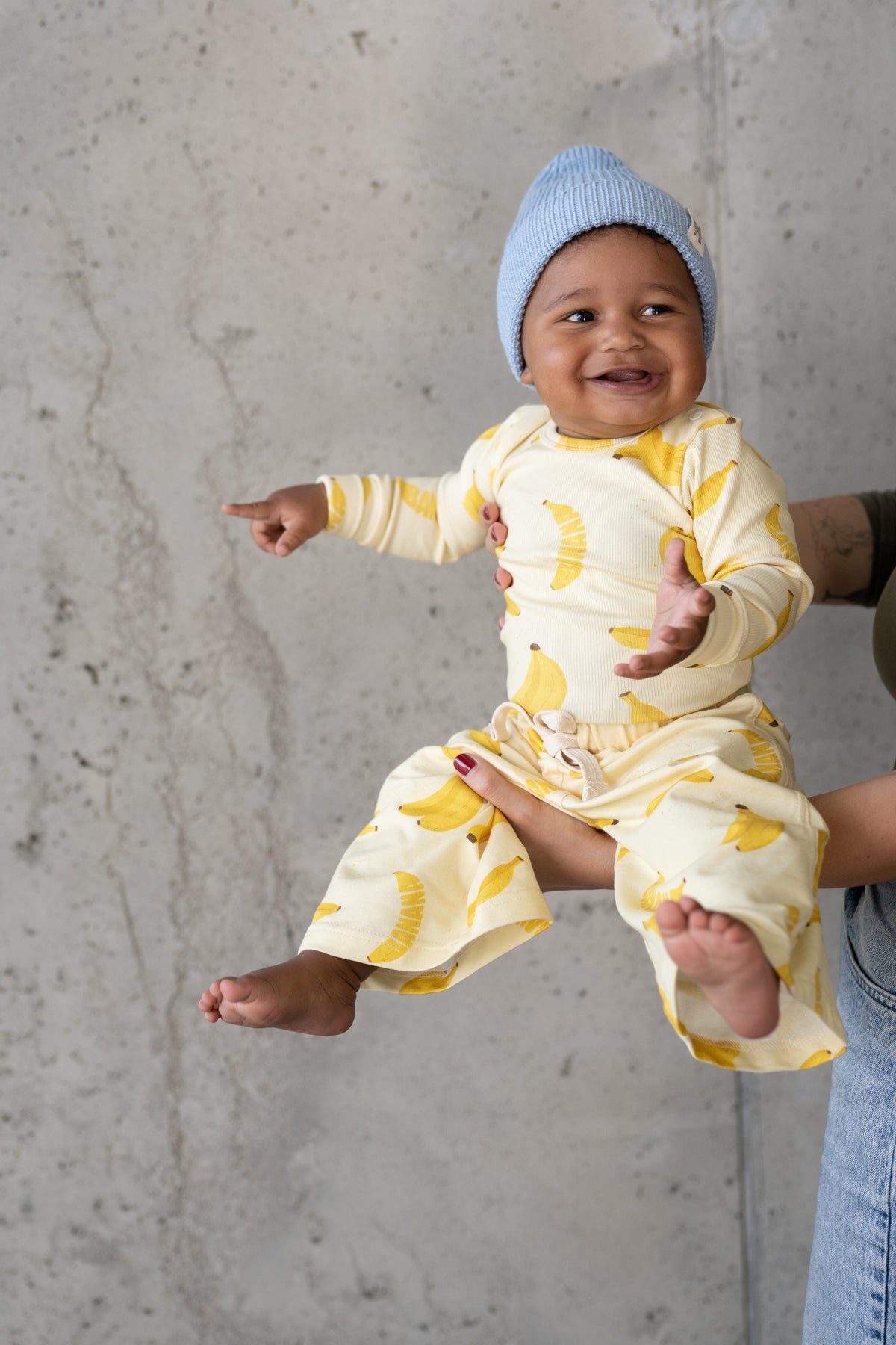 Czapka merino BABY BLUE