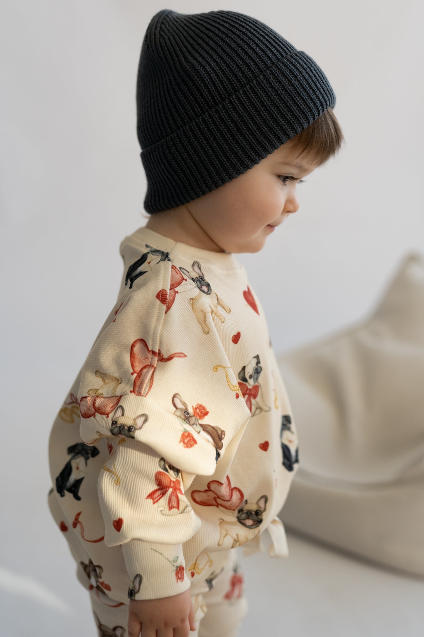 Czapka merino STORM GREY