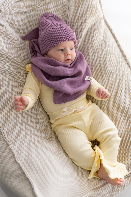 Czapka merino LILA