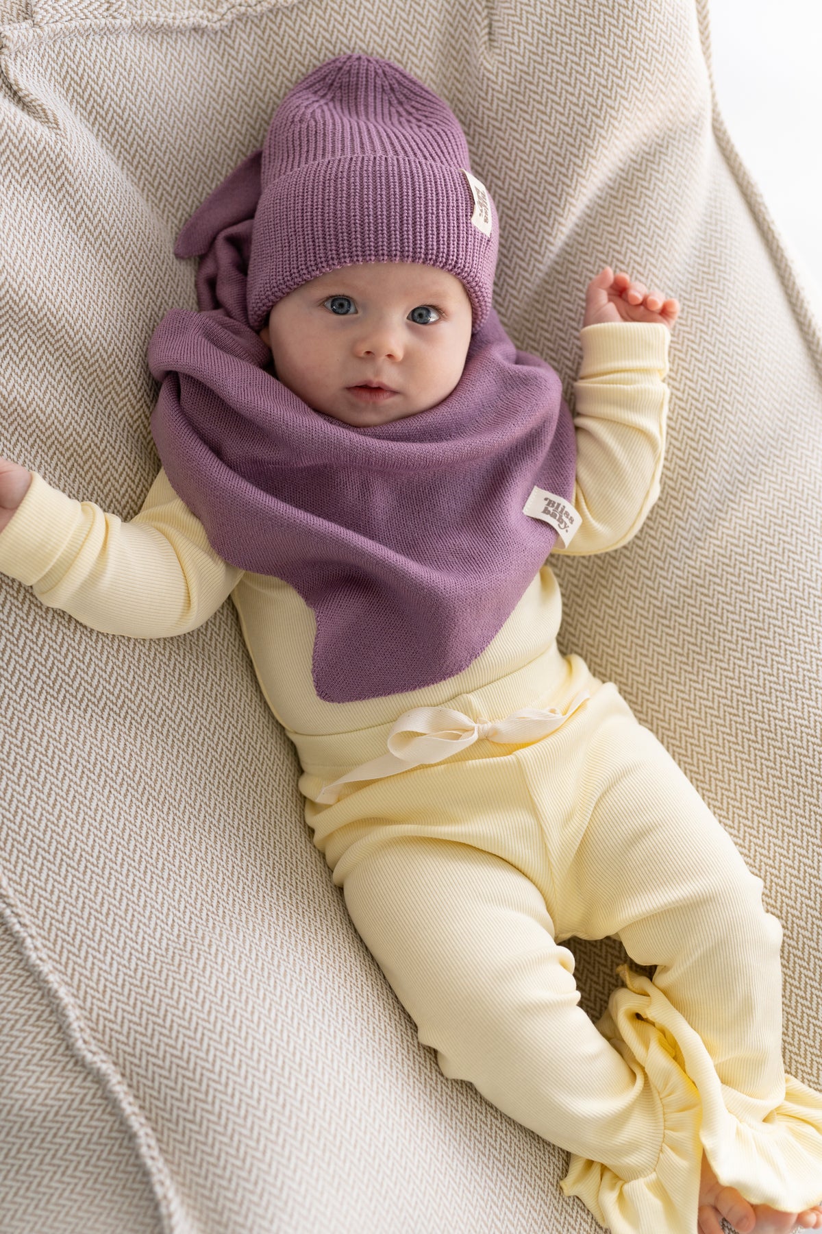 Czapka merino LILA