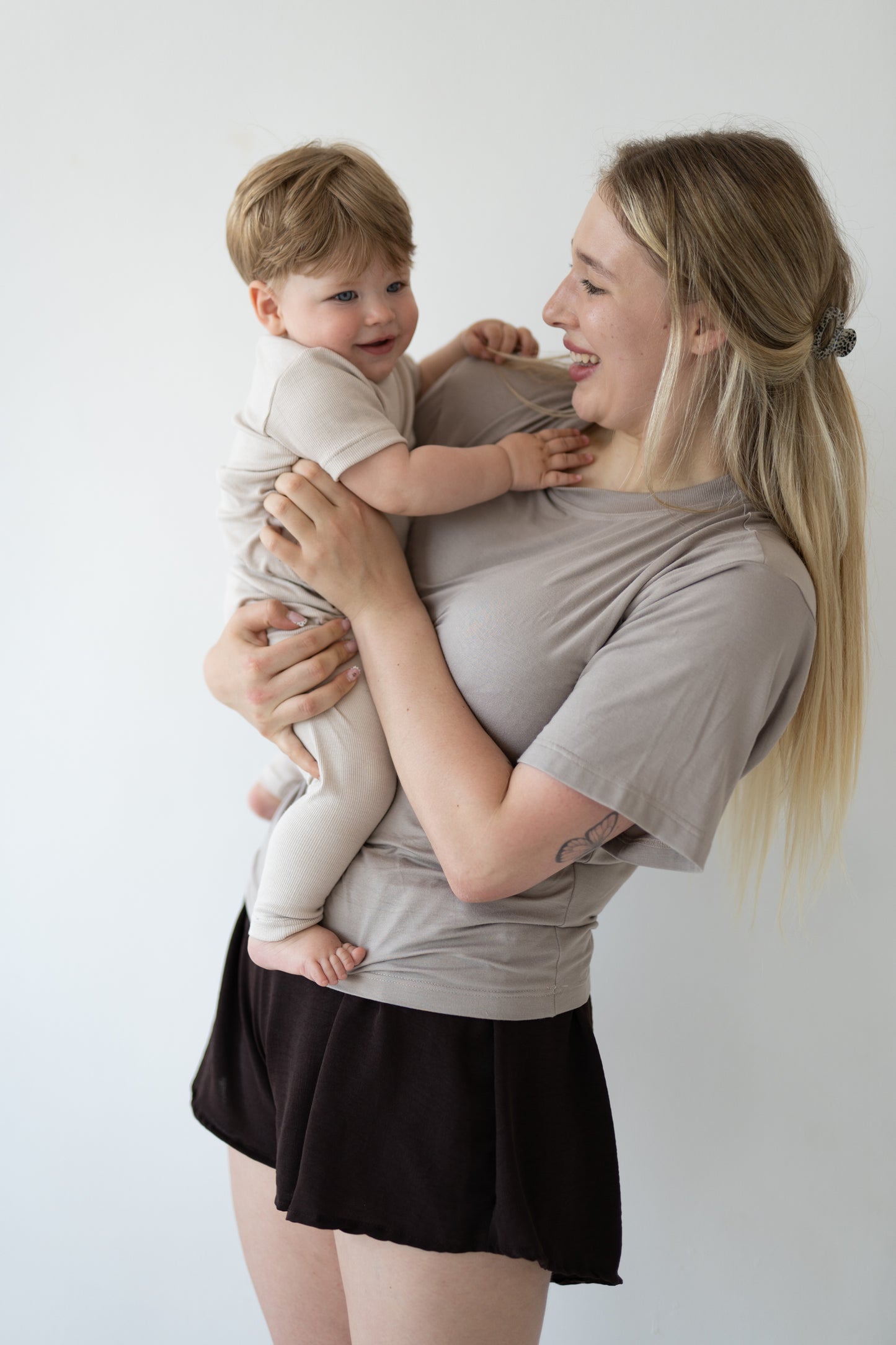 T-shirt mama TAUPE