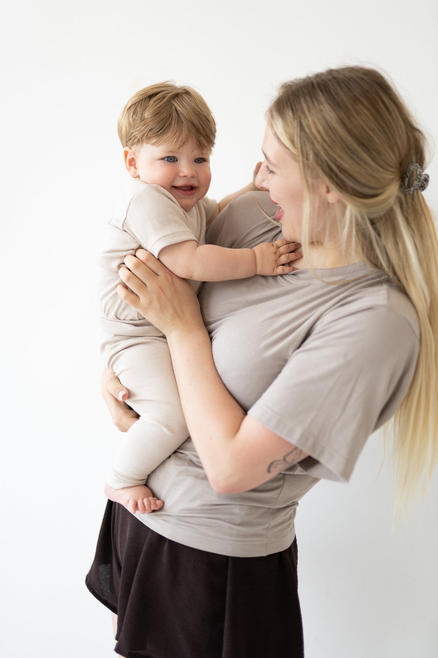 T-shirt mama TAUPE