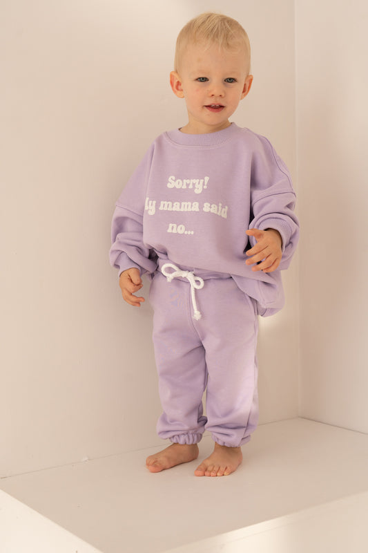 BLUZA OVERSIZE SAID NO... LILA