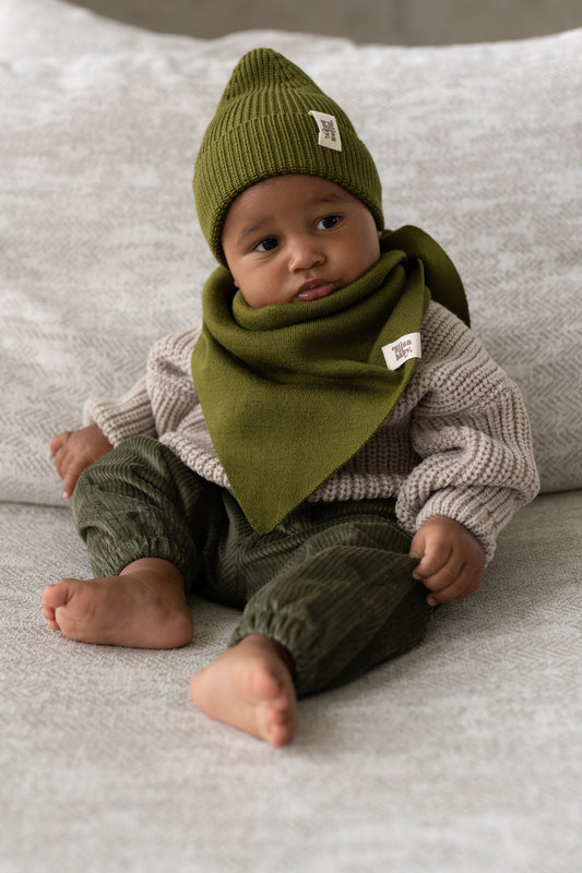 Chusta merino OLIVE