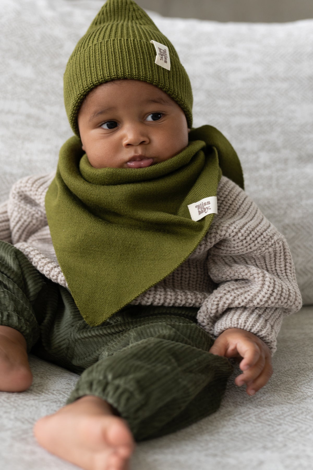 Chusta merino OLIVE