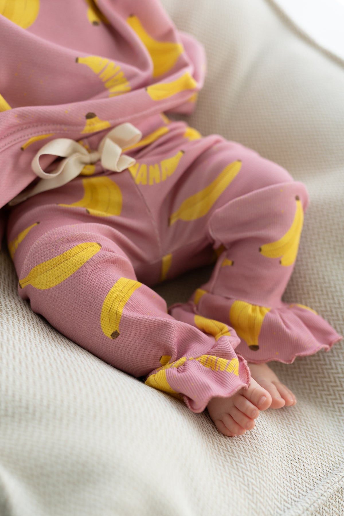 Legginsy z falbanką PINK BANANA