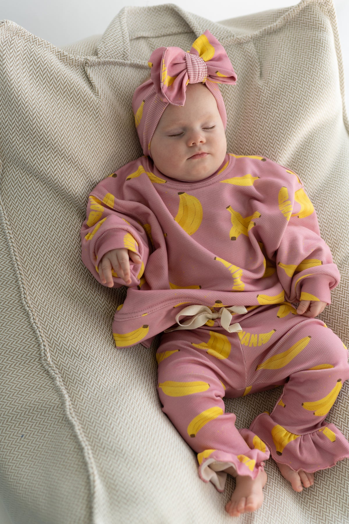 Legginsy z falbanką PINK BANANA