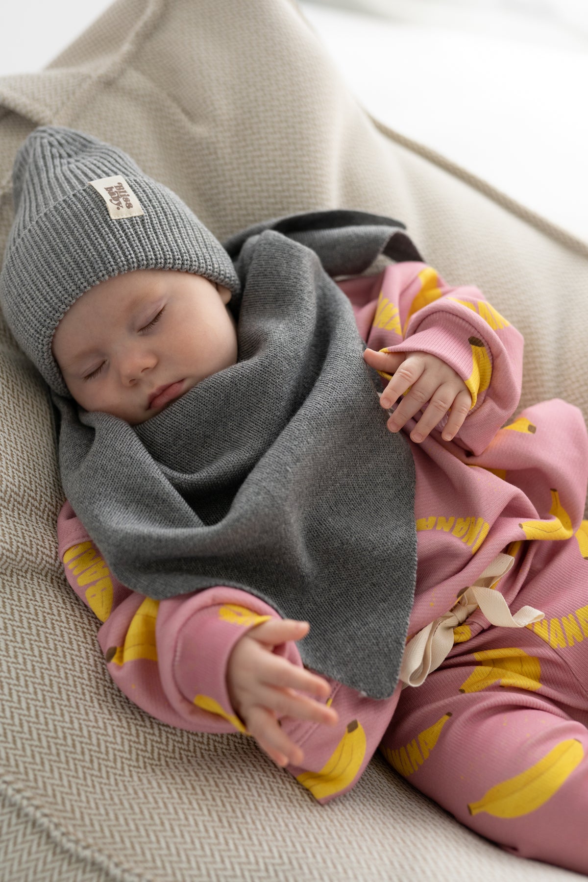 Czapka merino SILVER BLUE