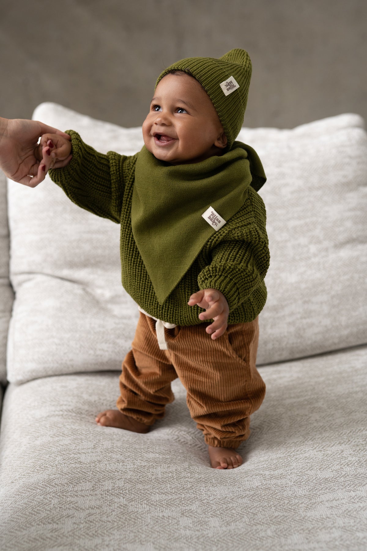 Sweter merino OLIVE