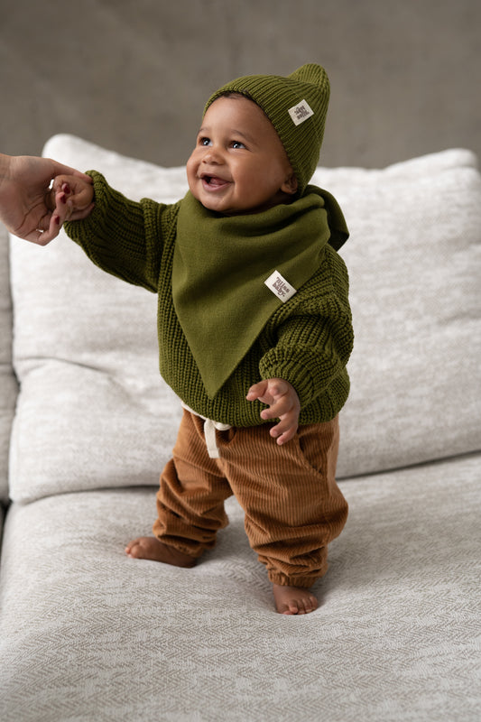 Sweter merino OLIVE
