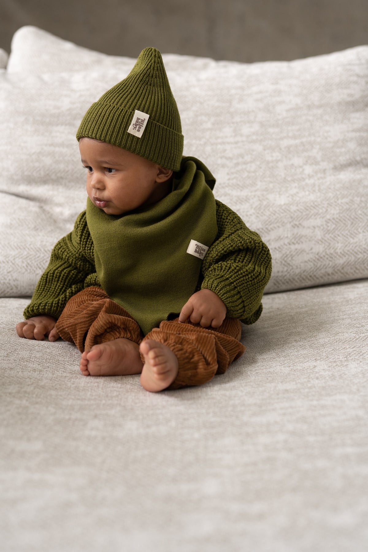 Sweter merino OLIVE