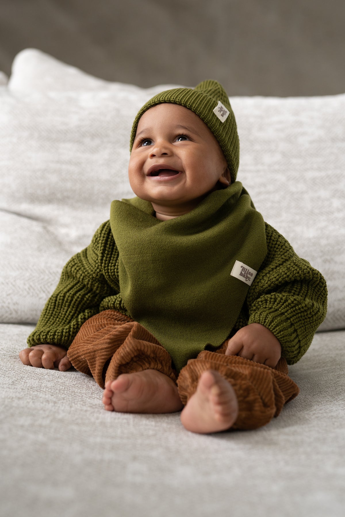 Sweter merino OLIVE