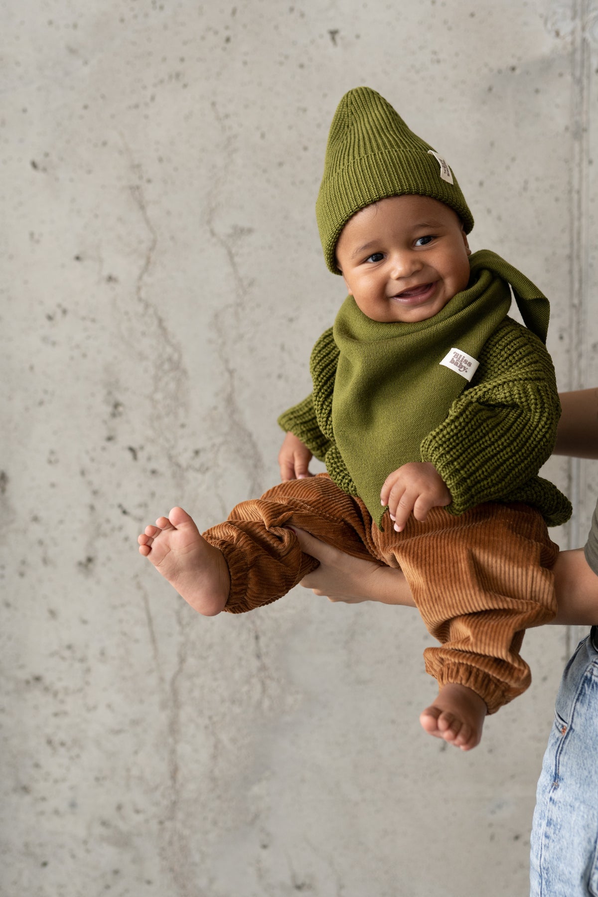 Sweter merino OLIVE