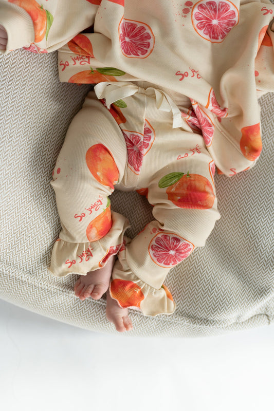 Legginsy z falbanką GRAPEFRUIT