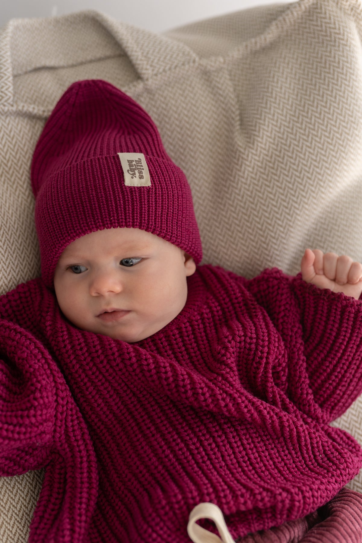 Sweter merino MAGENTA