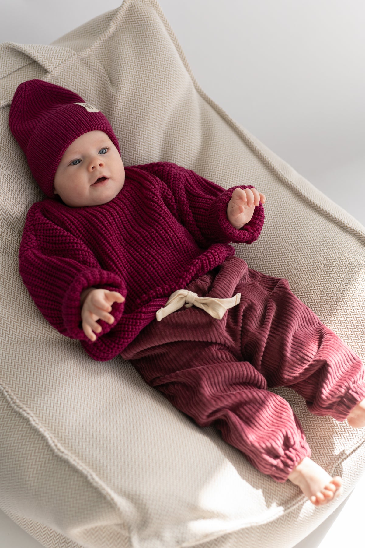 Czapka merino MAGENTA
