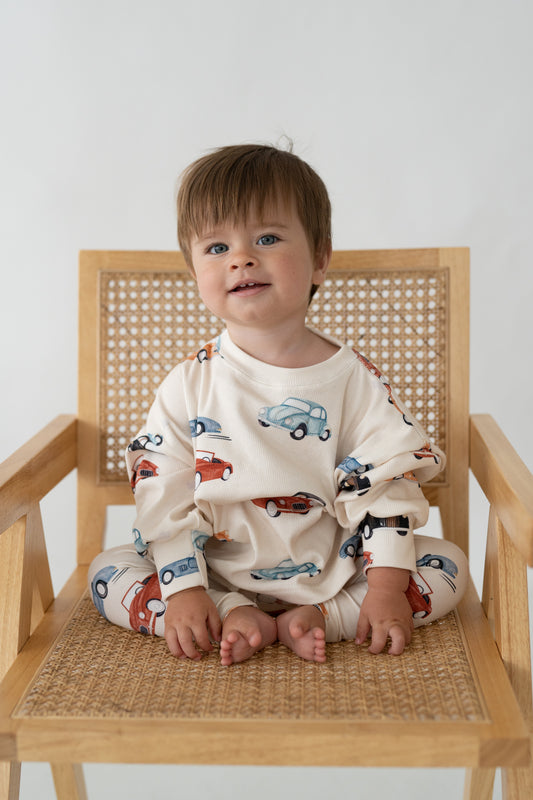 Bluza prążkowana oversize RETRO AUTKA