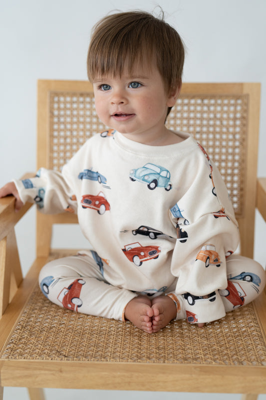 Bluza prążkowana oversize RETRO AUTKA