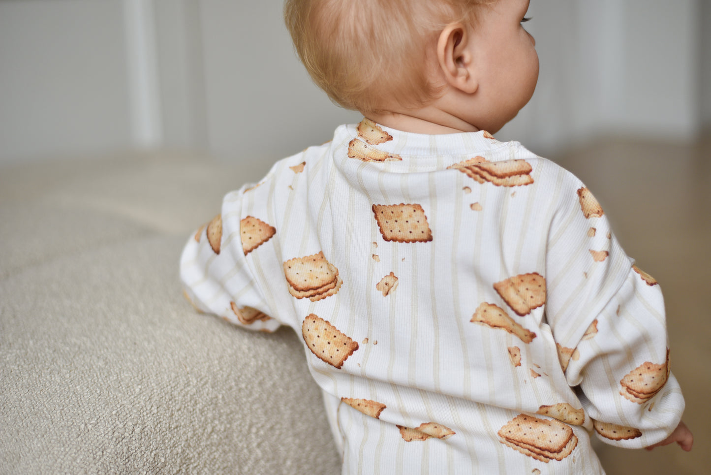 Bluza prążkowana oversize HERBATNIKI