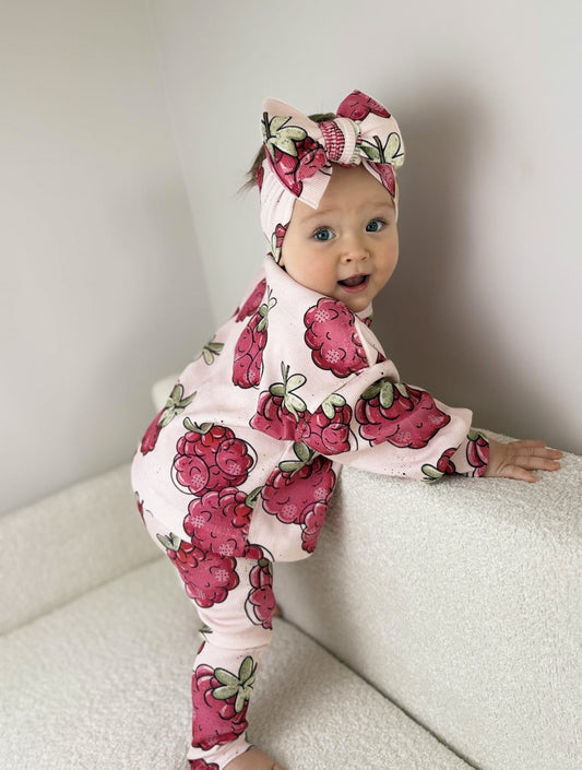 Bluza prążkowana MALINA