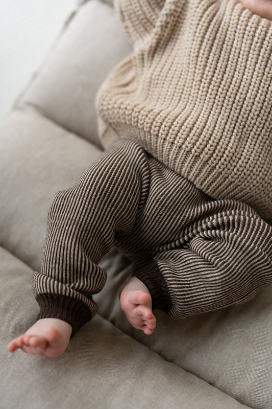 Legginsy merino STRIPES