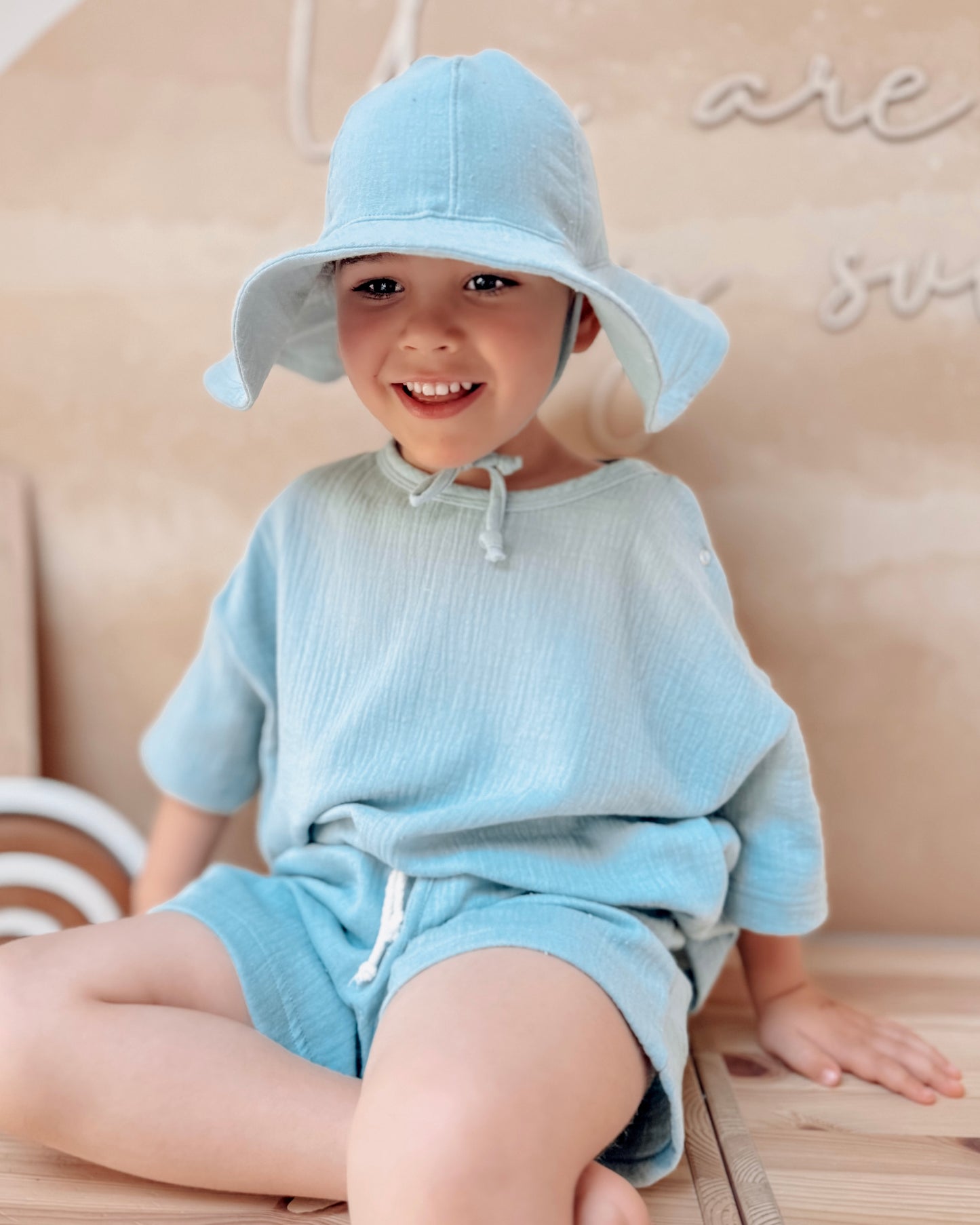 Musselin-Shorts ZITRONE