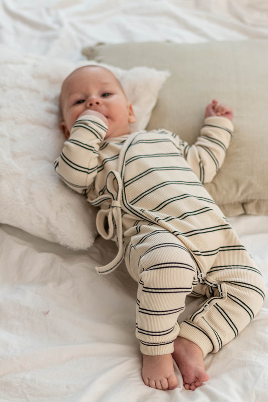 Rompers kopertowy SOFT STRIPES