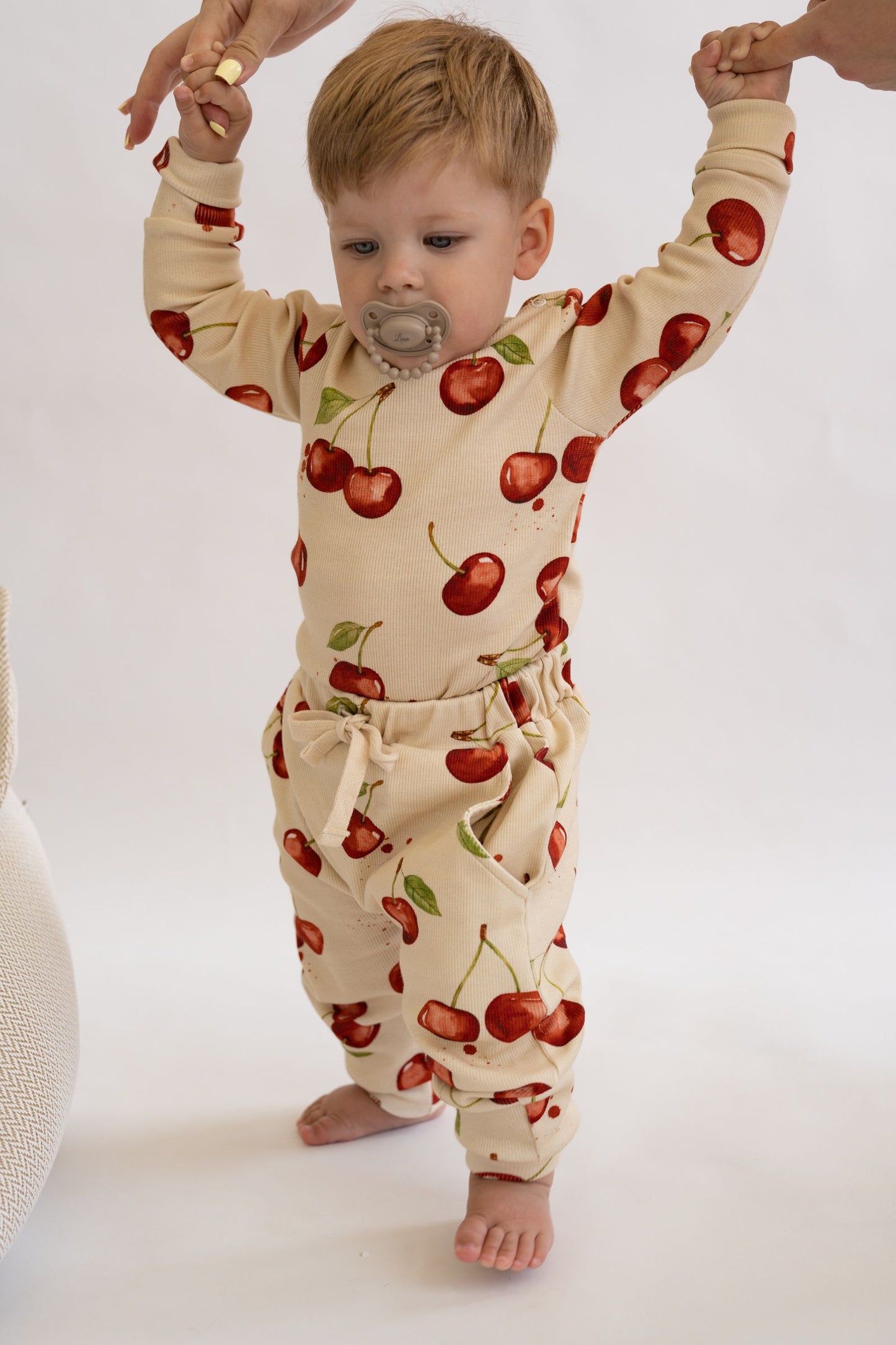 Spodnie prążkowane CHERRY