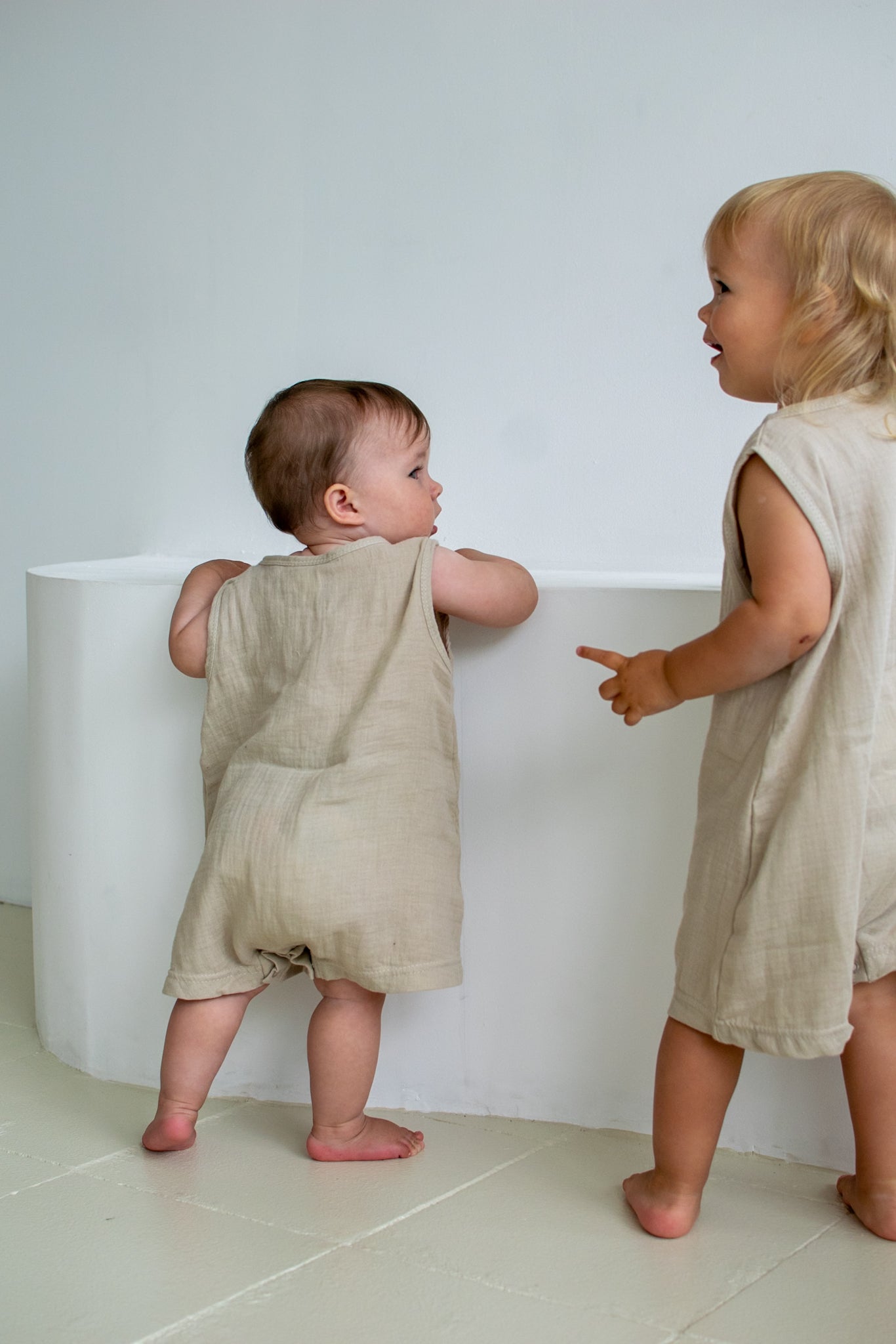 Rompers muślinowy LATTE