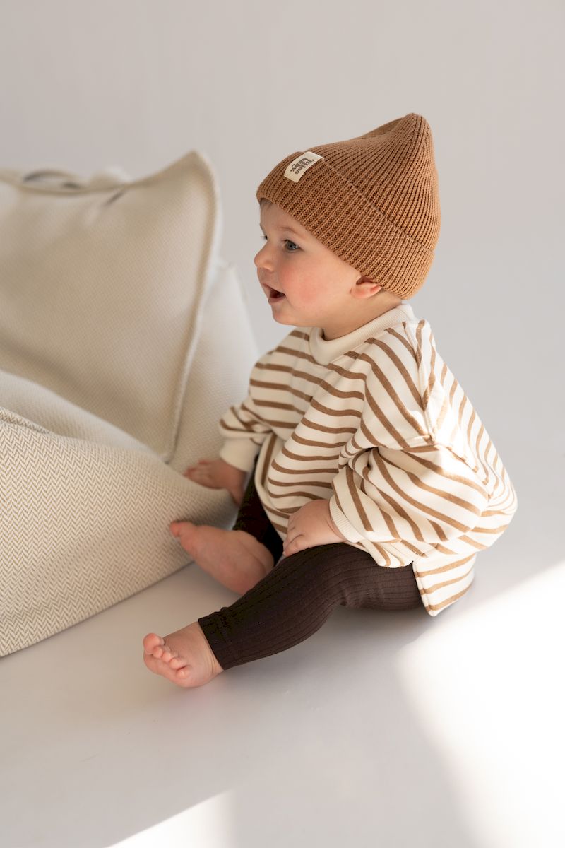 Bluza overisze BEIGE STRIPES