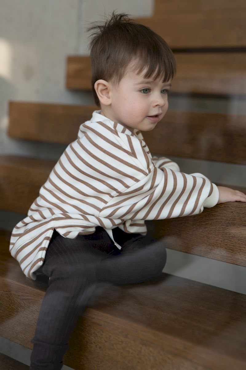 Bluza overisze BEIGE STRIPES